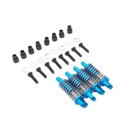 1/28 WLtoys Aluminum Shock Absorbers 4pc K969 K989 284131 284161 284010 Blue - Picture 5 of 6