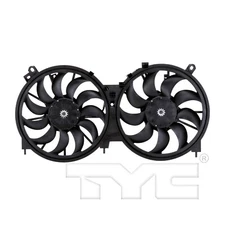 Dual Radiator and Condenser Fan Assembly TYC For 2011-2017 Nissan Quest 3.5L V6