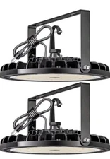 LED High Bay Light 100W 14000 LM with US Plug 5ft Cable, 5000K Daylight, IP65