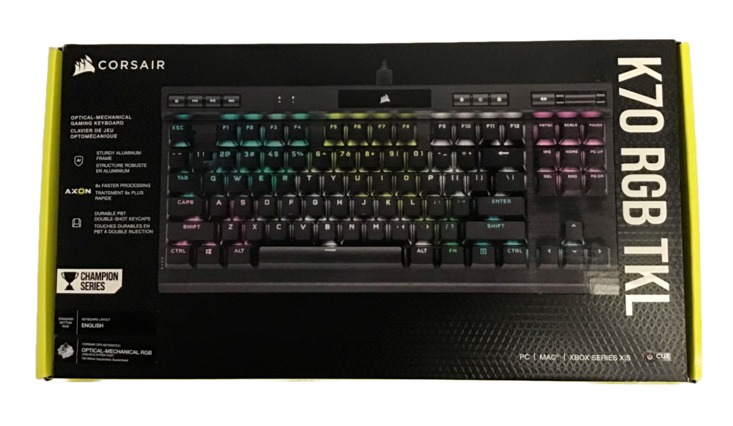 NEW CORSAIR K70 RGB TKL Optical Mechanical Gaming