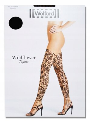 Wolford Floral Net Tights in Black