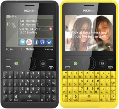 Nokia Asha 210 - Black (Unlocked) Cellular Phone