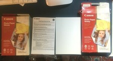 Canon Photo Paper Glossy 100 Sheets 4" x 6" Inkjet Printer NEW  44 extra sheets