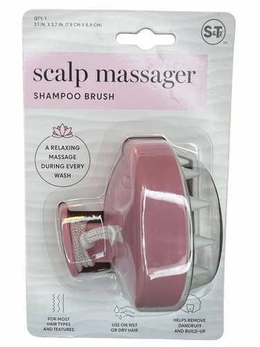 Scalp Hair Head Scrubber Massager Exfoliator Shampoo Silicone 3" Brush 2 Pack - Bild 4 von 5