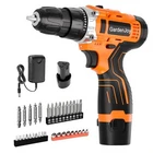 12V Cordless Drill Driver Set, Powerful Lightweight Portable Rechargeable Scr...