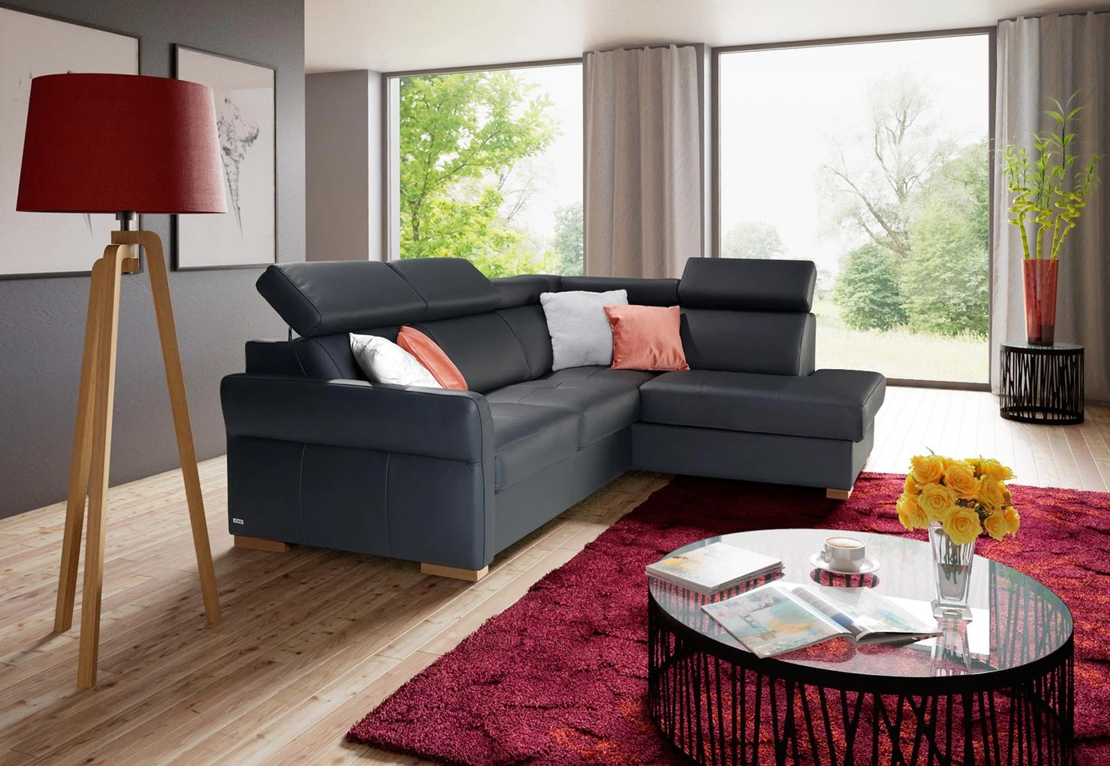 Corner Sofa Sofa Couch Cushion Living Area Corner Set Sofas Bed Function Box