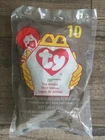 Vintage Ty Teenie Beanie Baby Zip the Tuxedo Cat #10 McDonald's 1998 Toy