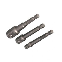 Adapter Stecknusshalter 1/4 3/8 1/2 Bohrmaschine Bit Adaptersatz Stecknuss