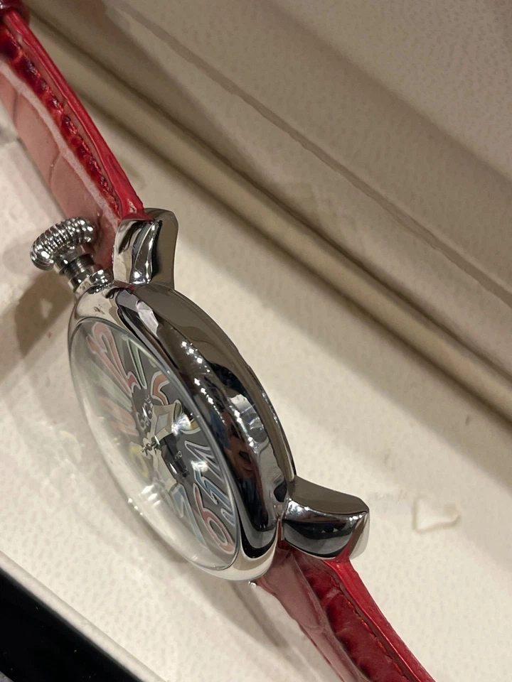 Reloj pulsera GAGA MILANO 5020 2 caja manual: esfera de 40 mm: negro de cuarzo para mujer Italia Foto 3 de 4