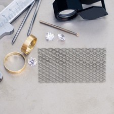 Electroplated Titanium Mesh Electrode Jewelry Tool with Handle Plating