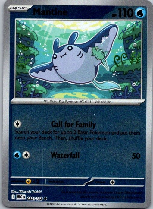 Mantine Common ME01: Mega Evolution 032/132 NM Reverse