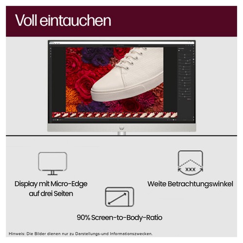 HP Pavilion All-in-One komputer stacjonarny, Ryzen 5 5500U, 27" QHD, QWERTZ klawiatura + Mau - Zdjęcie 5 z 6