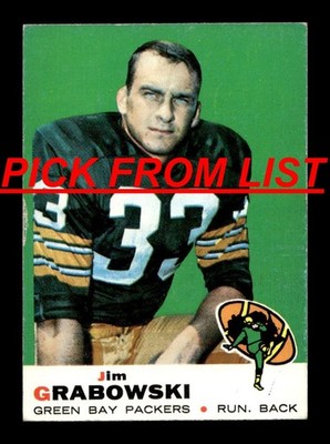 1969 Topps Football 3-259 VG-EX Pick From List All PICTURED zz7 zz6
