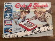 Vtg Etch A Sketch 508 Magic Screen Drawing Game Activity Center Ohio Art Toys
