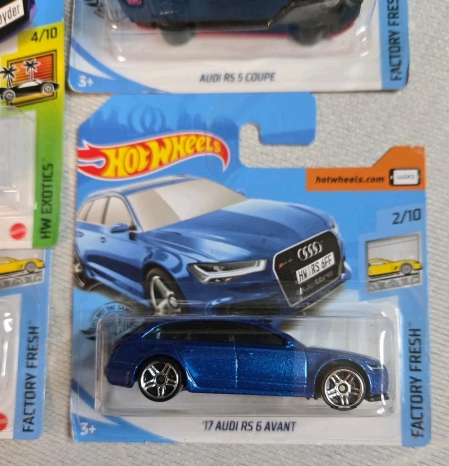 Hot Wheels|Fresco de fábrica|Audi RS 6|Rs2|R8 Spyder | Lote/4 Foto 3 de 4