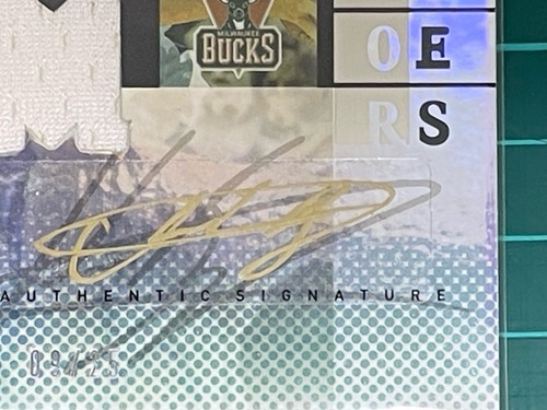 2006-07 UD REFLECTION GAME USED PATCH AUTO ANDREW BOGUT & DWIGHT HOWARD #09/25 - Picture 3 of 6