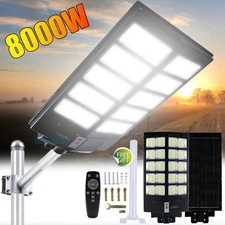 990000000000LM 11000W 8700W Solar Street Light Commercial Parking Lot Road Lamp