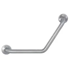 Wall Mount Safety Rail/Bar, 24" L, Stainless Steel, Satin, 4Wmg6
