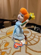 1999 Stuffins Rocky And Bullwinkle Approx 8" Nell FenWick Beanbag Plush with Tag