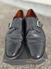 Allen Edmonds Black Leather Monk Strap Dress Shoes Men s 11 D w/ Box Bags