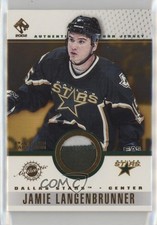 2001-02 Pacific Private Stock Game-Used Gear Jamie Langenbrunner #36 Patch 4f5
