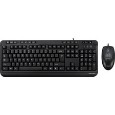 Adesso Antimicrobial Multimedia Desktop Keyboard and Mouse Combo