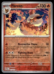 Flareon 013/131 Prismatic Evolutions Reverse Holo Rare