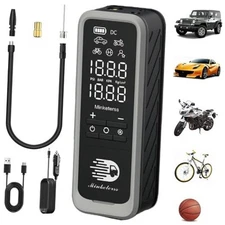 Tire Inflator Portable Air Compressor 4X Faster Inflation Air Pump 160 7500mAh