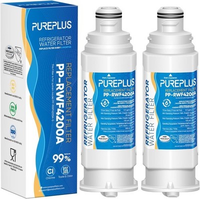 New! 2 Pk Pureplus RWF4200A Refrigerator Water Filters For Samsung DA97-17376B