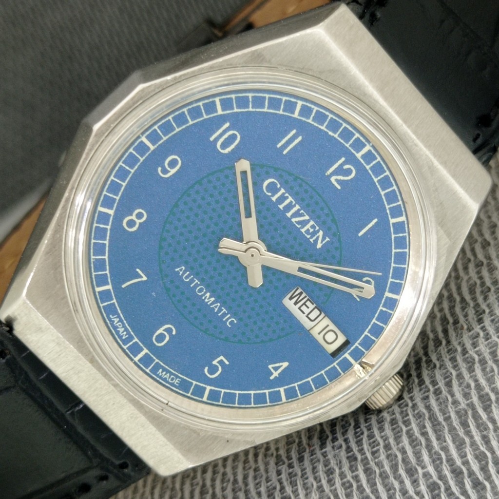 CITIZEN VINTAGE COLOR DIAL a2335-U JAPAN 8200 AUTOMATIC WATCH MENS BLUE - VintageWatches.PK CITIZEN VINTAGE COLOR DIAL a2335-U JAPAN 8200 AUTOMATIC WATCH MENS BLUE - vintagewatches.pk