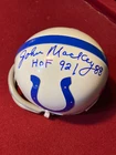 John Mackey Colts Autographed Mini Helmet Beckett Authenticated