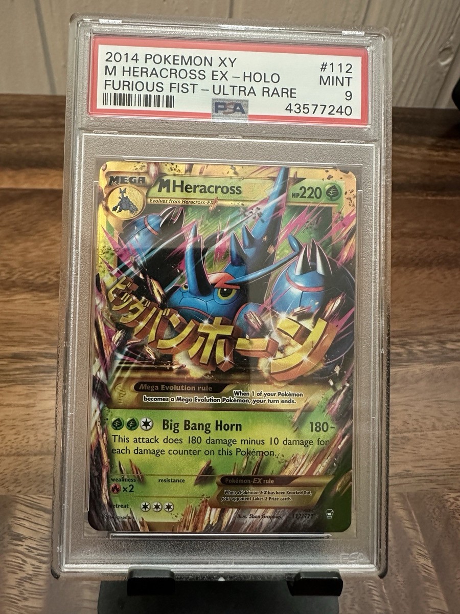Pokémon M Heracross EX Secret Rare 112/111 XY Furious Fists Holo