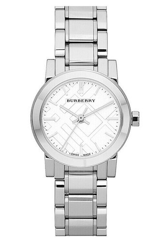 Brand New Burberry TheCity BU9200 Stainless Steel 26mm Silver Dial Women's Watch - Picture 1 of 2