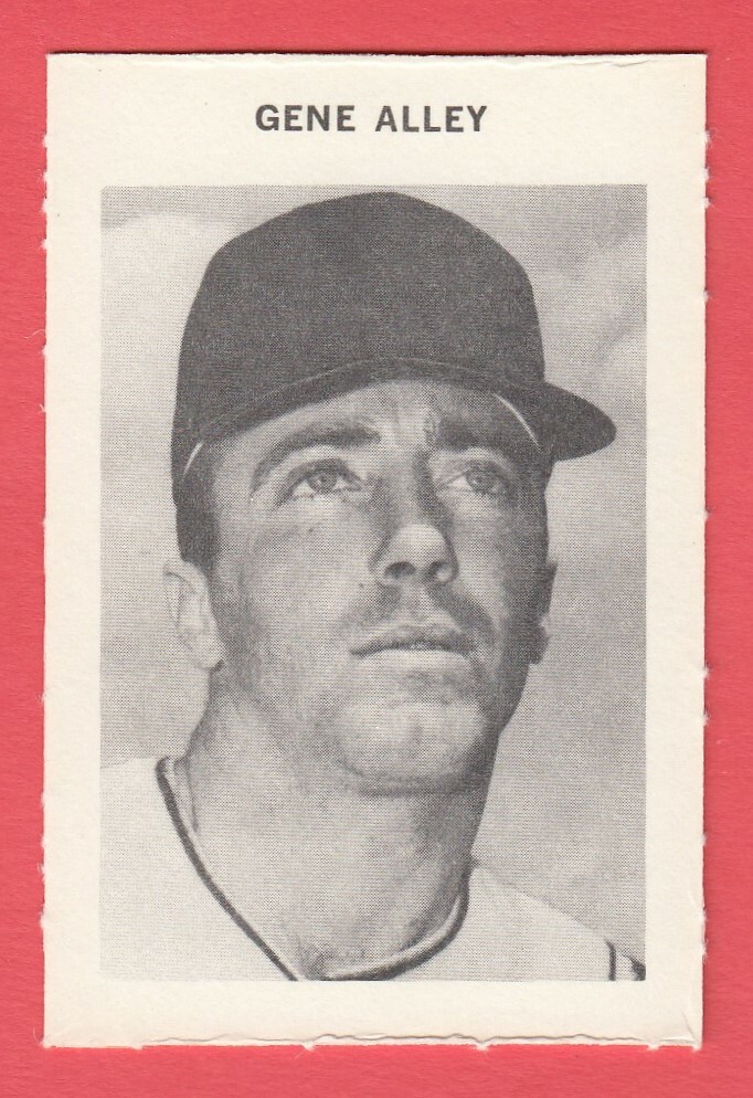 1969 Milton Bradley # 8B Gene Alley Pittsburgh Pirates Box 705-111