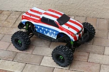 Custom Body USA Flag Style for V2 WideMaxx Traxxas Maxx 1/10 Shell Cover eMaxx