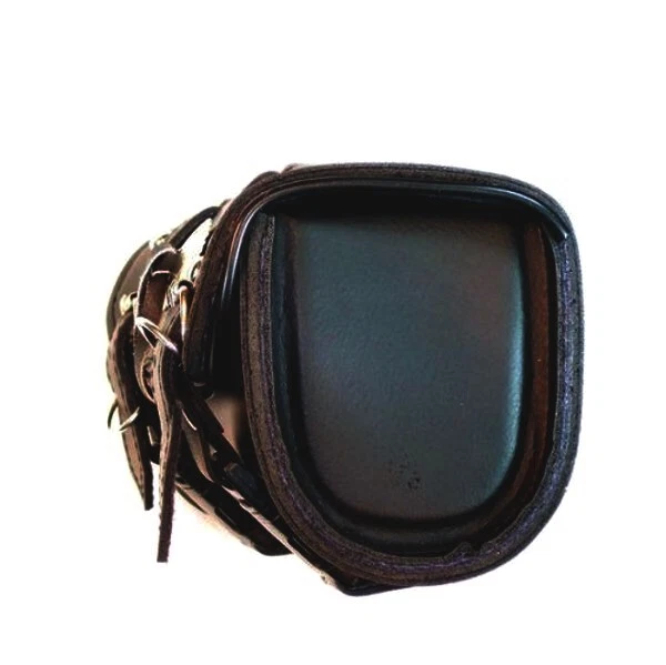 NUEVA BOLSA HORQUILLA HERRAMIENTA TRENZADA IMPERMEABLE 10" con Q-RELEASE SE ADAPTA A HARLEY HONDA - V72 Foto 4 de 4