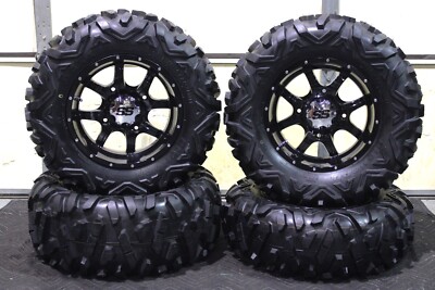 DEFENDER HD10 26'' BIGHORN RADIAL ATV TIRE & 14'' COBRA BLK WHEEL KIT CAN1CA M917