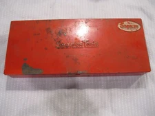 Snap-on Tools Vtg KR-120A  56  Red Metal Tool Storage Box 13.25” X 5.5” X 1 7/8”