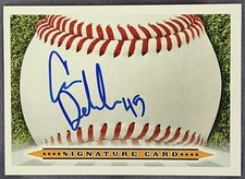 Carlos De La Cruz Signed Signature Card Washington Nationals!