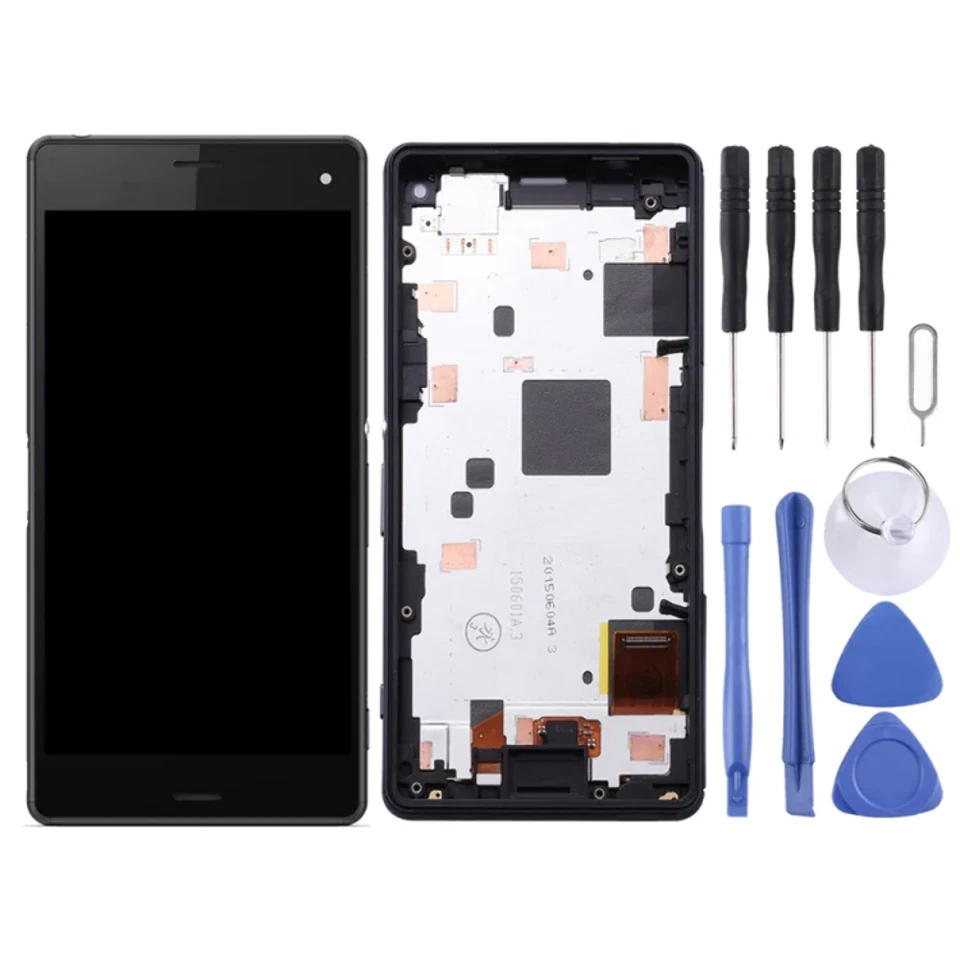For Sony Xperia Z3 Compact Mini LCD Display Touch Screen Digitizer Frame (Black) - Image 2 of 3
