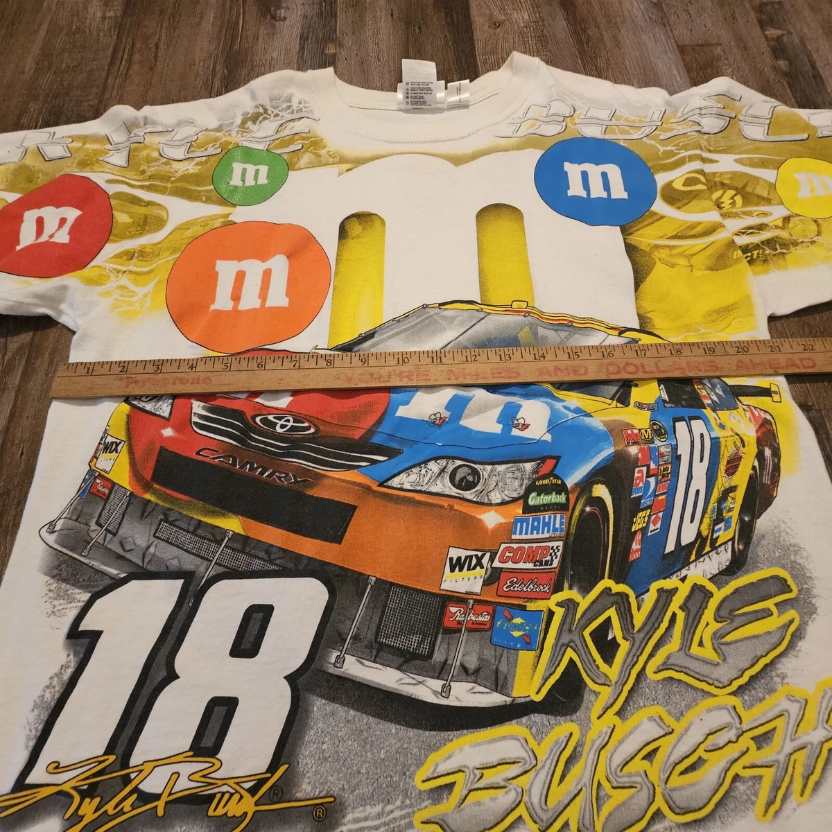 Kyle Busch M&M Racing AOP T Shirt Large | eBay