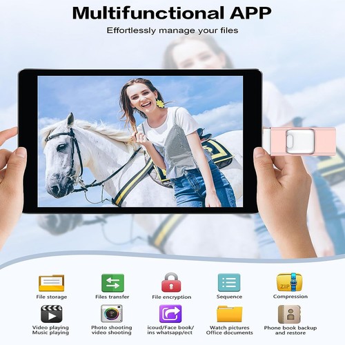 4 in 1 2TB USB 3.0 Flash Drive Memory Photo Stick for iPhone Android iPad Type C - Picture 8 of 27