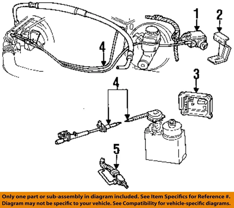 FORD OEM 92-01 F Super Duty Electrical Cruise Control System-Switch 1L1Z9F924AA - Image 3 of 3