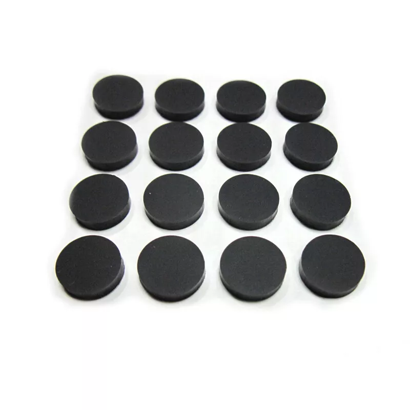 Self Adhesive Silicone Rubber Feet Black Round Furniture Pad