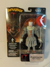 BENDYFIGS PENNYWISE THE CLOWN IT THE NOBLE COLLECTION New In Box Action Figure