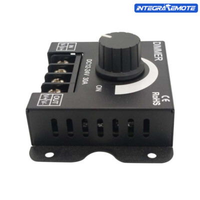 DC 12V 24V 8A/30A Adjustable Lamp Brightness Control Switch Driver LED Dimmer