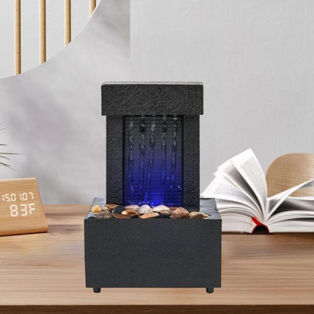 Desktop Waterfall Fountain Water Fountain LED for Indoor Office Decoration Desktop Waterfall Fountain Water Fountain LED for Indoor Office Decoration