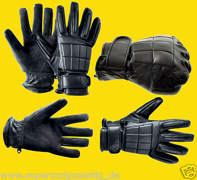 Normani Security Lederhandschuhe - Mit Kevlar Protektoren Und Schnitthemmer Grifffläche