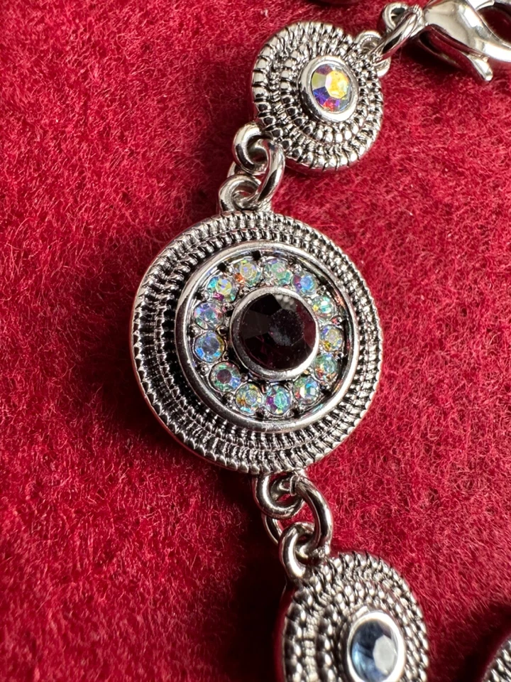 Pippa & Jean Tory Bracelet Armband Boho Style Ethno Look Glas-Kristalle Edelstah - Bild 3 von 4