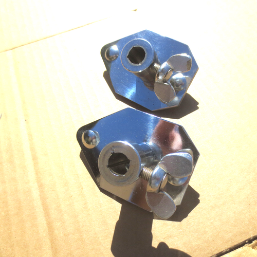 Vintage 1960's CAMCO Disappearing Bass Drum Spur/Leg Mounting Plates -NICE! - Picture 12 of 13